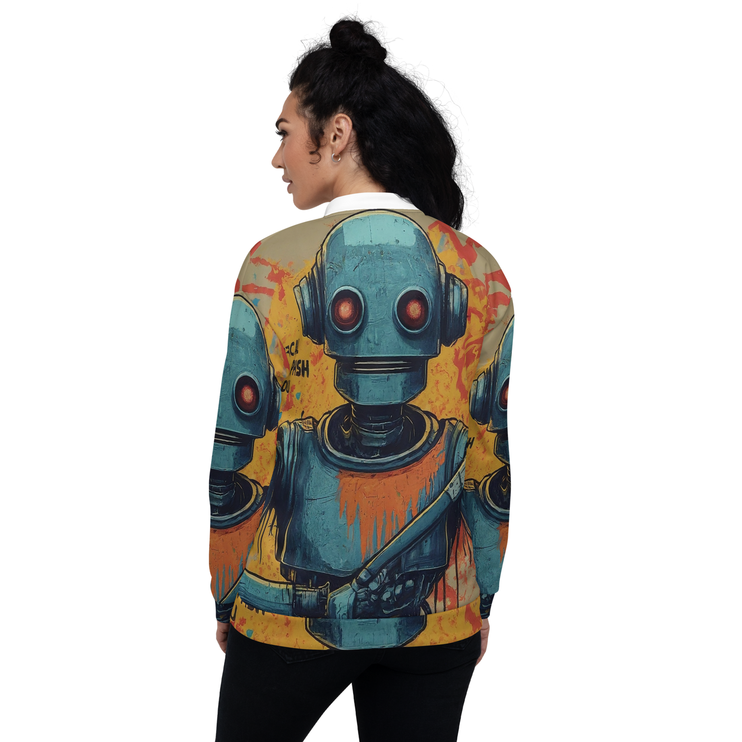 Roboartistic Unisex Bomber Jacket