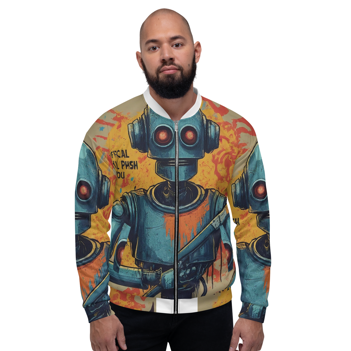 Roboartistic Unisex Bomber Jacket