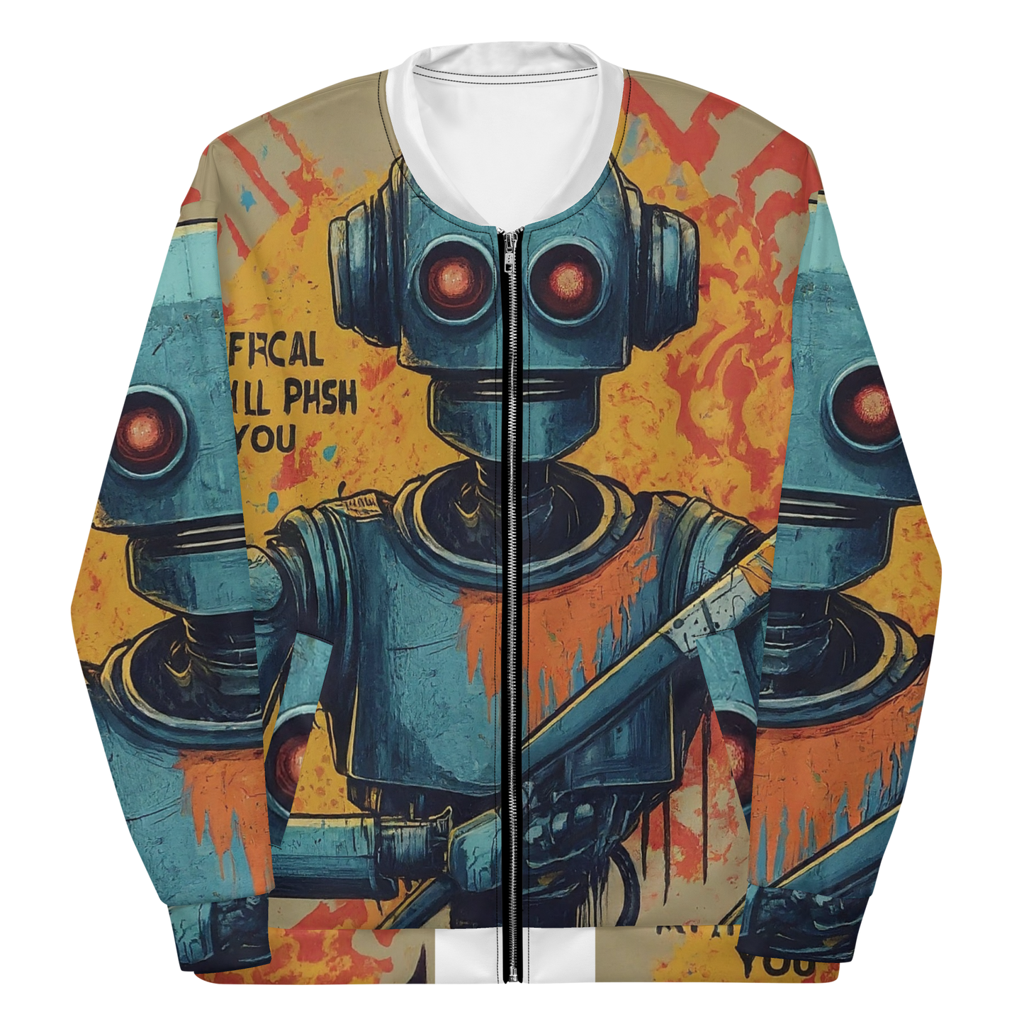 Roboartistic Unisex Bomber Jacket