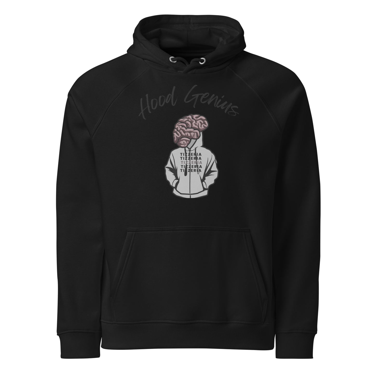 Hood Genius - Big Brain Unisex eco raglan hoodie